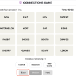 How to Play Connections Game Easy Mode