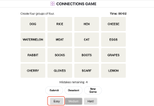 How to Play Connections Game Easy Mode